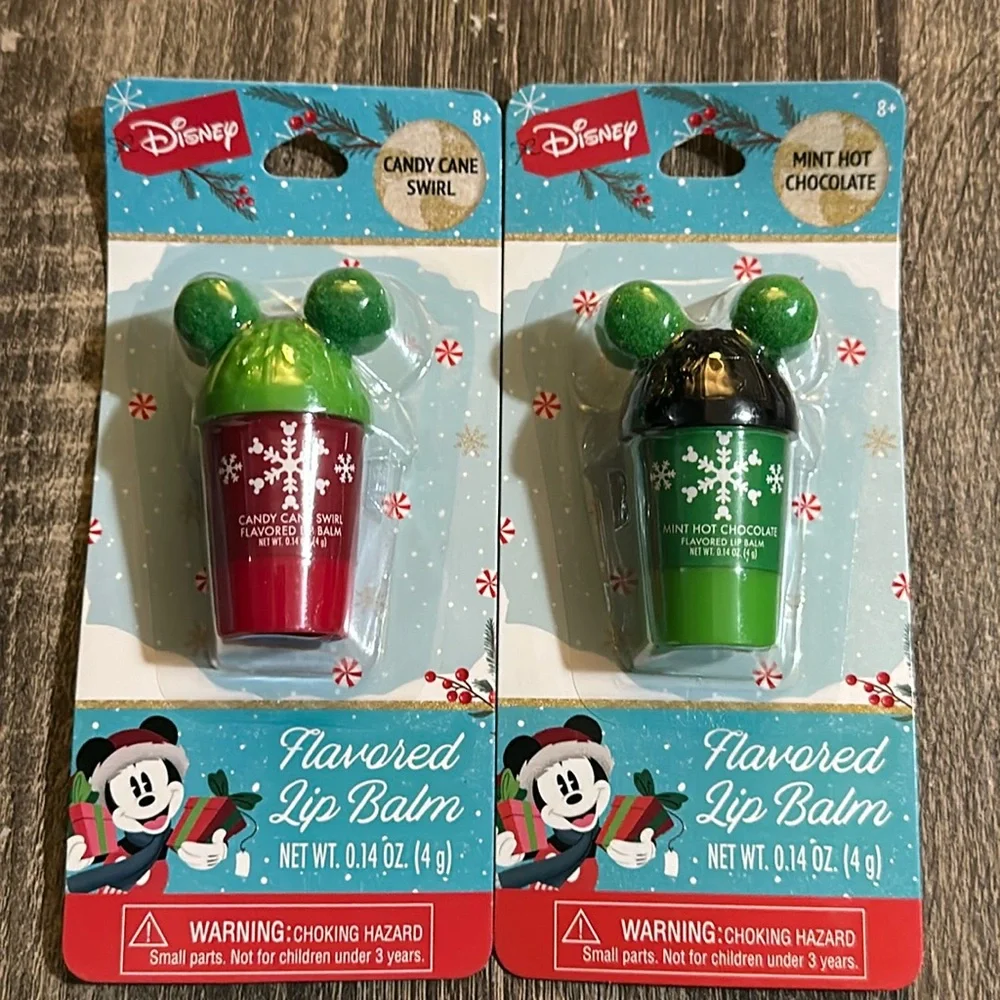 🍭🍫 Mickey Ears Flavored Lip Balm Set🍫🍭